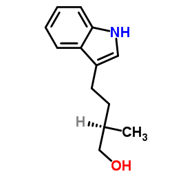 (2R)-4-(1H-Indol-3-yl)-2-methyl-1-butanol structure