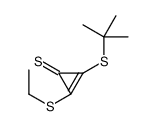 2-tert-butylsulfanyl-3-ethylsulfanylcycloprop-2-ene-1-thione结构式