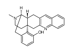 6,7-didehydro-17-methyl-quinolino[2',3':6,7]morphinan-4-ol结构式