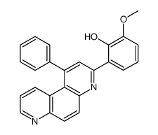 2-Methoxy-6-(1-phenyl-[4,7]phenanthrolin-3-yl)-phenol结构式