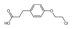 3-[4-(2-chloro-ethoxy)-phenyl]-propionic acid结构式