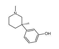 (+)-1,3-dimethyl-3-(m-hydroxyphenyl)piperidine Structure