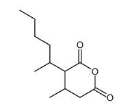 3-methyl-2-(1-methyl-pentyl)-glutaric acid-anhydride Structure