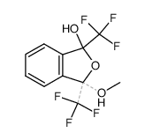 cis/trans-3-Methoxy-1,3-bis(trifluoromethyl)-1-phthalanol结构式