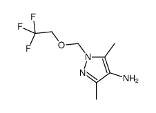 3,5-Dimethyl-1-[(2,2,2-trifluoroethoxy)methyl]-1H-pyrazol-4-amine Structure