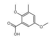 2,5-dimethoxy-3-methylbenzoic acid结构式
