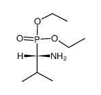 (+)-(S)-diethyl (1-amino-2-methylpropyl)phosphonate Structure