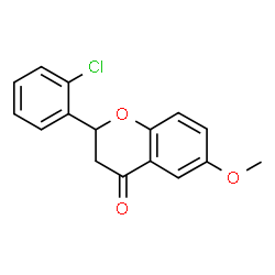 2-(2-chlorophenyl)-6-methoxychroman-4-one Structure