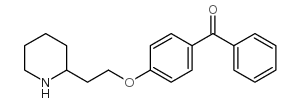 4-(2-哌啶乙氧基)苯甲酮结构式