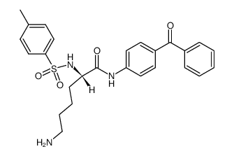 (S)-6-Amino-2-(toluene-4-sulfonylamino)-hexanoic acid (4-benzoyl-phenyl)-amide Structure