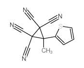 1,1,2,2-Cyclopropanetetracarbonitrile,3-methyl-3-(2-thienyl)- Structure