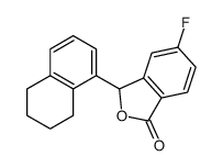 5-fluoro-3-(5,6,7,8-tetrahydronaphthalen-1-yl)-3H-2-benzofuran-1-one结构式