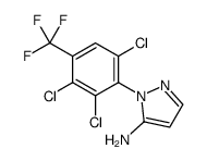 2-[2,3,6-trichloro-4-(trifluoromethyl)phenyl]pyrazol-3-amine Structure