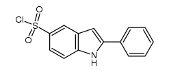 5-chlorosulfonyl-2-phenylindole结构式