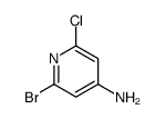 2-bromo-6-chloropyridin-4-amine结构式