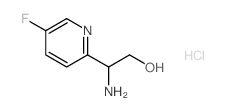 2-AMINO-2-(5-FLUOROPYRIDIN-2-YL)ETHANOL HYDROCHLORIDE Structure
