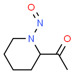 Ethanone, 1-(1-nitroso-2-piperidinyl)- (9CI) Structure