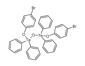 bis[di(phenyl(p-bromophenoxy)tellurium)] oxide Structure