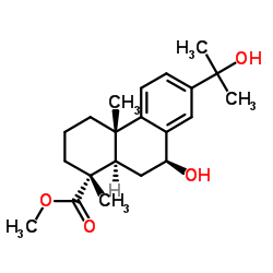 Methyl 7β,15-dihydroxydehydroabietate结构式