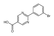 2-(3-bromophenyl)pyrimidine-5-carboxylic acid Structure