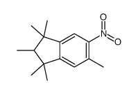 1,1,2,3,3,5-hexamethyl-6-nitro-2H-indene Structure