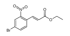 3-(2-硝基-4-溴苯基)丙烯酸乙酯结构式