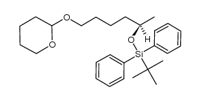 tert-butyl[(1R)-1-methyl-5-(tetrahydro-2H-2-pyranyloxy)pentyl]oxydiphenylsilane Structure
