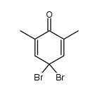 4,4-dibromo-2,6-dimethyl-2,5-cyclohexadienone Structure