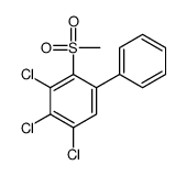 1,2,3-trichloro-4-methylsulfonyl-5-phenylbenzene Structure