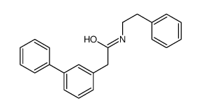 2-(3-联苯)-N-苯乙酰胺结构式