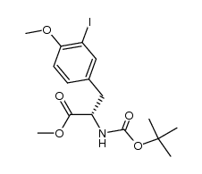 (S)-2-((叔丁氧基羰基)氨基)-3-(3-碘-4-甲氧基苯基)丙酸甲酯图片