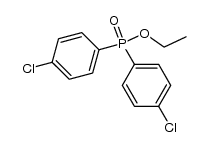 bis-(4-chloro-phenyl)-phosphinic acid ethyl ester Structure
