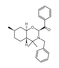 (2S,4aS,7R,8aR)-2-benzoyl-N-benzyl-4,4,7-trimethyl-octahydro-1,3-benzoxazine Structure