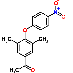 1-[3,5-Dimethyl-4-(4-nitrophenoxy)phenyl]ethanone结构式