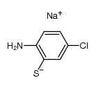 sodium 2-amino-5-chlorothiophenolate结构式