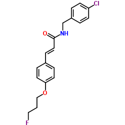 (E)-N-(4-CHLOROBENZYL)-3-[4-(3-FLUOROPROPOXY)PHENYL]-2-PROPENAMIDE结构式