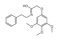 N-(2-phenylethyl)-2-(3,4,5-trimethoxyphenoxy)acetamide Structure