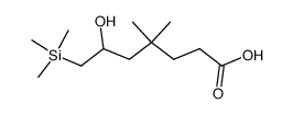 6-hydroxy-4,4-dimethyl-7-(trimethylsilyl)heptanoic acid Structure