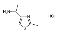 4-Thiazolemethanamine, .alpha.,2-dimethyl-, hydrochloride (1:1) Structure