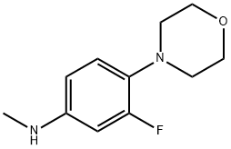 (3-Fluoro-4-morpholin-4-yl-phenyl)-methyl-amine结构式
