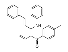 1-phenyl-3-phenylamino-4-(4-toluenesulfinyl)-1,5-hexadiene structure