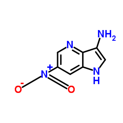 6-Nitro-1H-pyrrolo[3,2-b]pyridin-3-amine结构式
