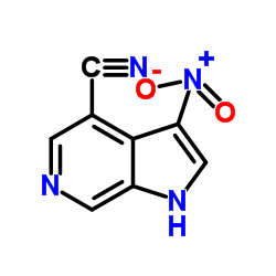 4-Cyano-3-nitro-6-azaindole结构式