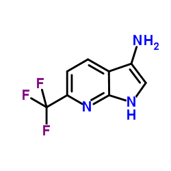 3-Amino-6-trifluoromethyl-7-azaindole结构式
