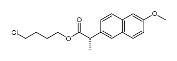 2-(S)-(4-chlorobutyl) 2-(6-methoxy-2-naphthyl)-propanoate Structure