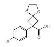 2-(4-bromophenyl)-5,8-dioxaspiro[3.4]octane-2-carboxylic acid Structure