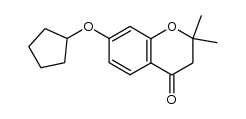 7-(cyclopentyloxy)-2,2-dimethyl-2,3-dihydro-4H-chromen-4-one Structure
