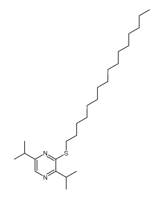 2-hexadecylthio-3,6-diisopropylpyrazine Structure