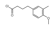 4-(4-methoxy-3-methyl-phenyl)-butyryl chloride结构式