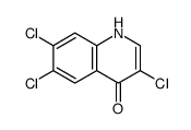 3,6,7-Trichloro-4-hydroxyquinoline结构式